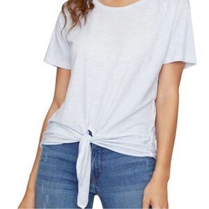 Sanctuary White Tie-Front Tee